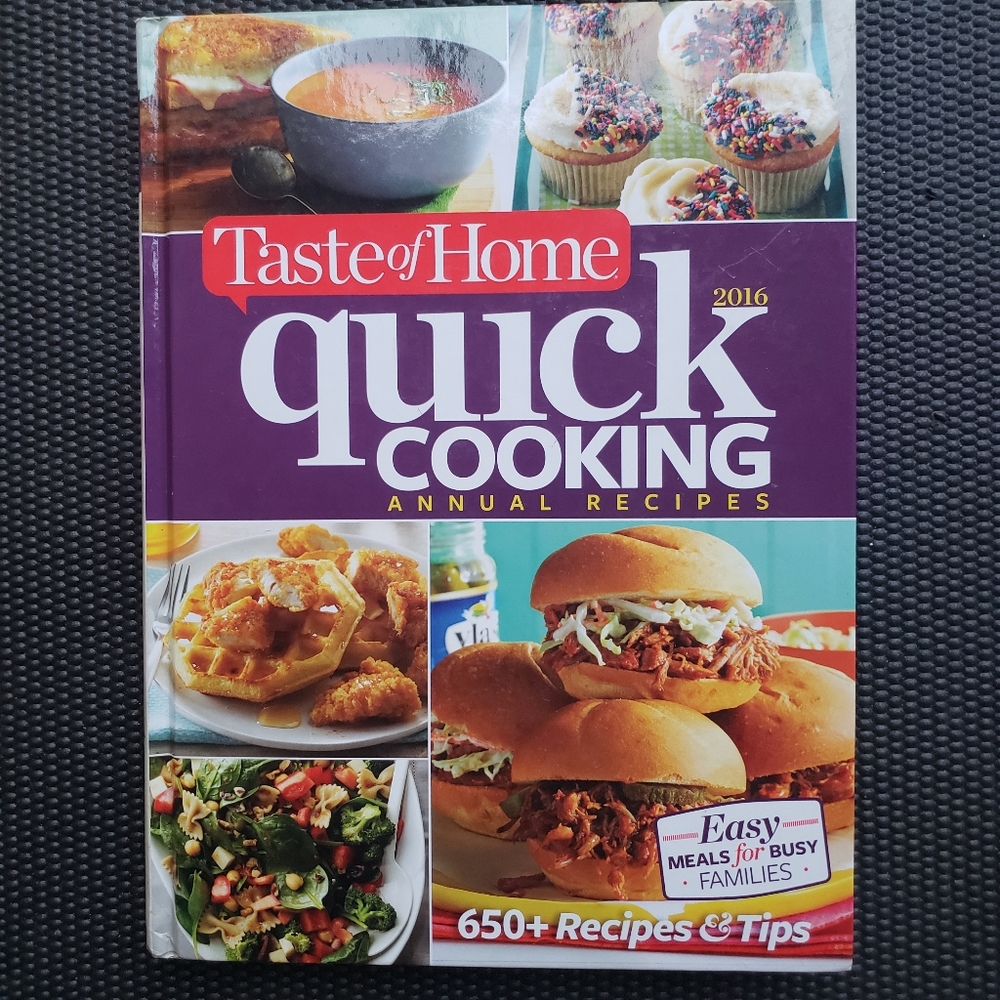 🍽Taste of Home Quick Cooking 2016 Annual Recipies